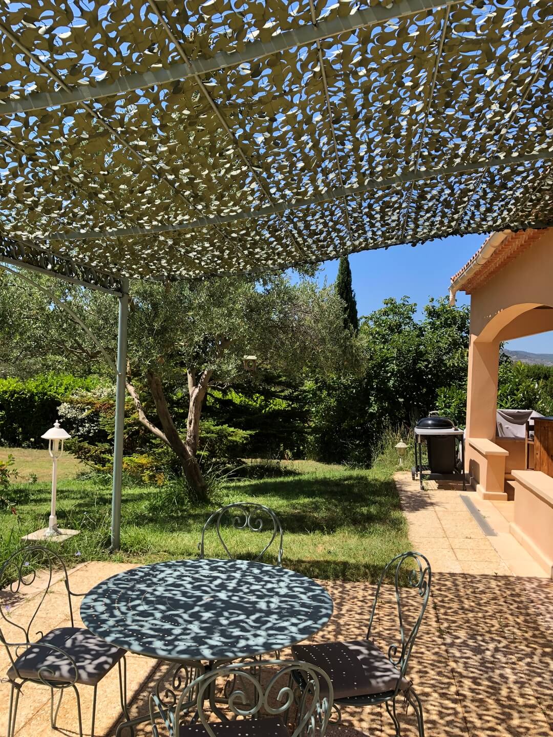 Vela ombreggiante mimetica verde – immagine 5
