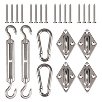 Kit di fissaggio per vela ombreggiante