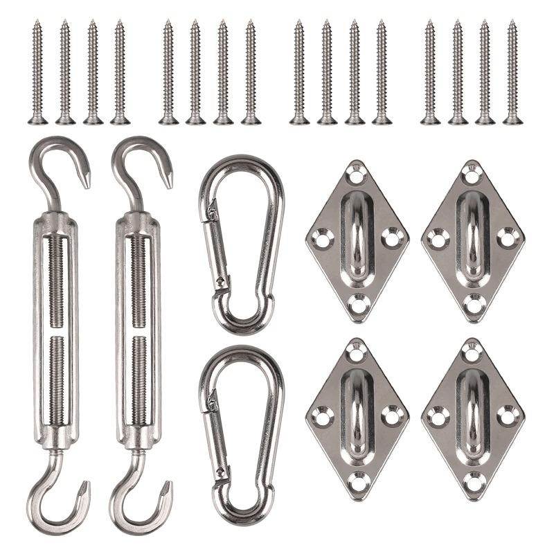 Kit di fissaggio per vela ombreggiante
