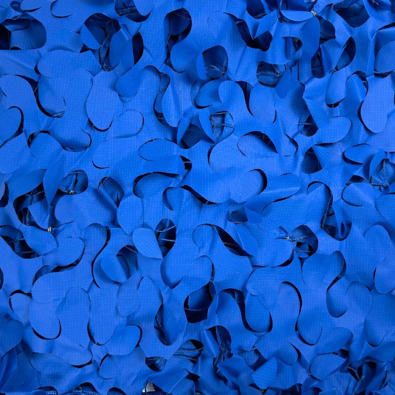 Vela ombreggiante mimetica triangolare blu – immagine 9