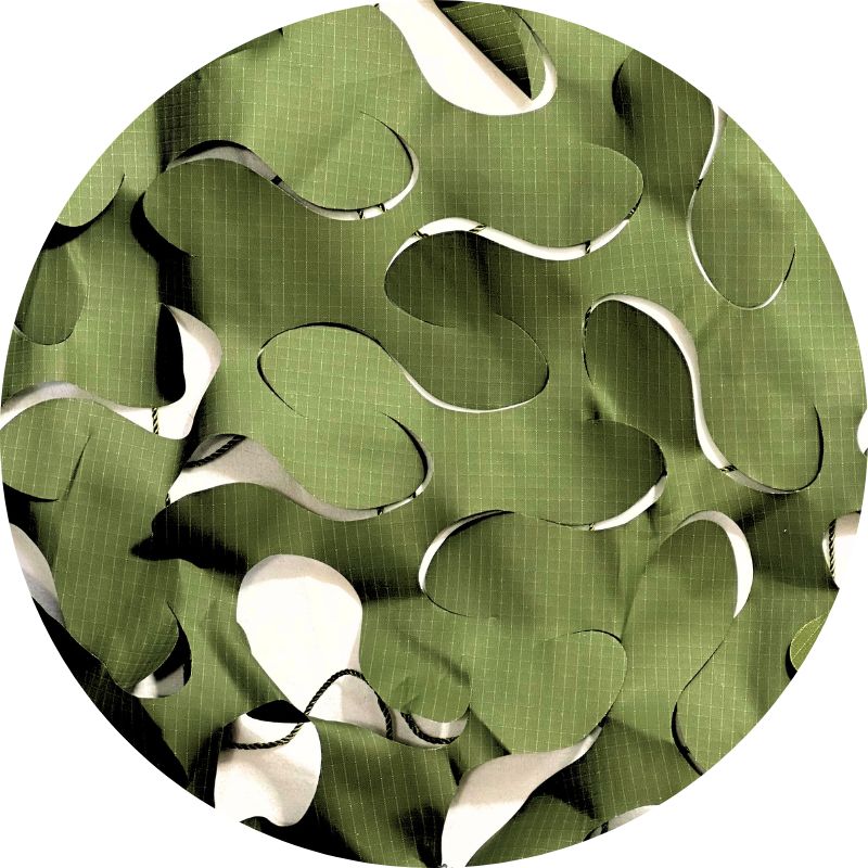 Vela ombreggiante mimetica triangolare verde – immagine 7