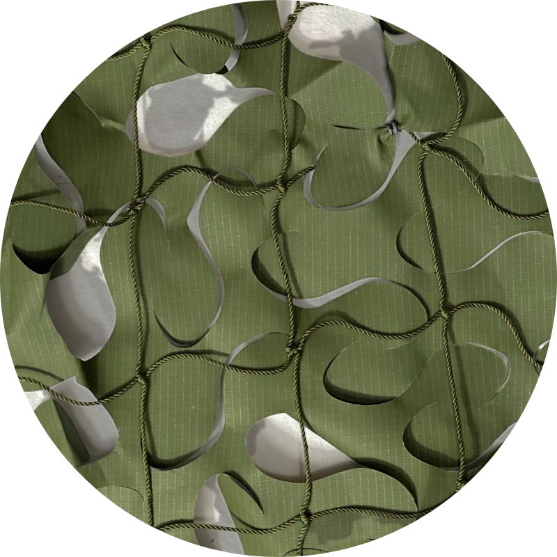 Vela ombreggiante mimetica triangolare verde – immagine 8