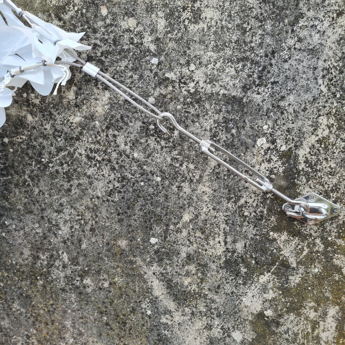 Kit di fissaggio per vela ombreggiante – immagine 2