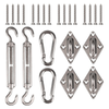 Kit di fissaggio per vela ombreggiante