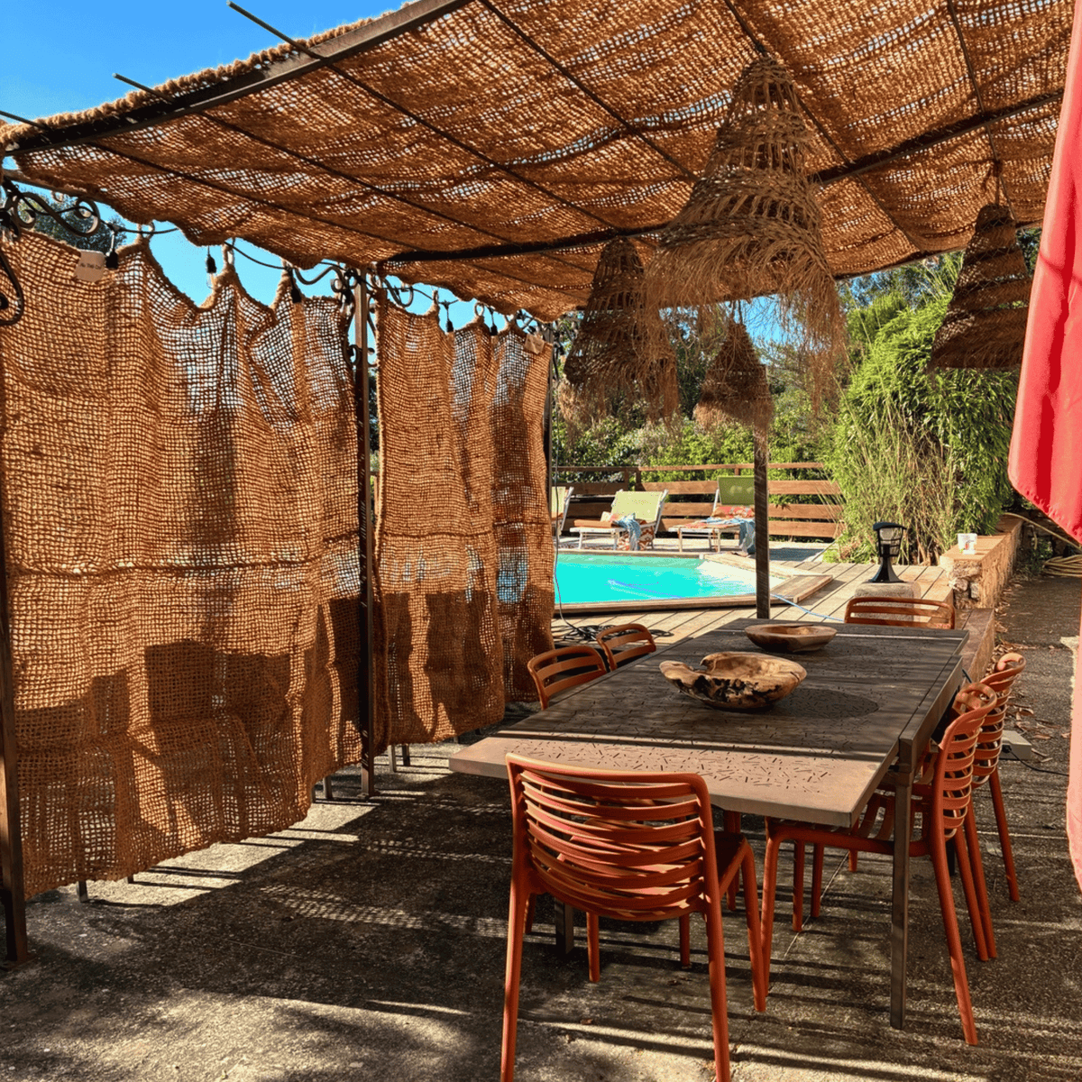 Tenda da esterno in fibra di cocco