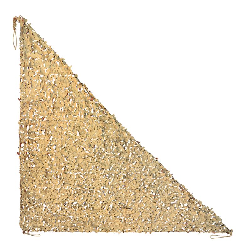 Vela ombreggiante mimetica triangolare beige – immagine 11