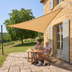 Vela ombreggiante triangolare beige
